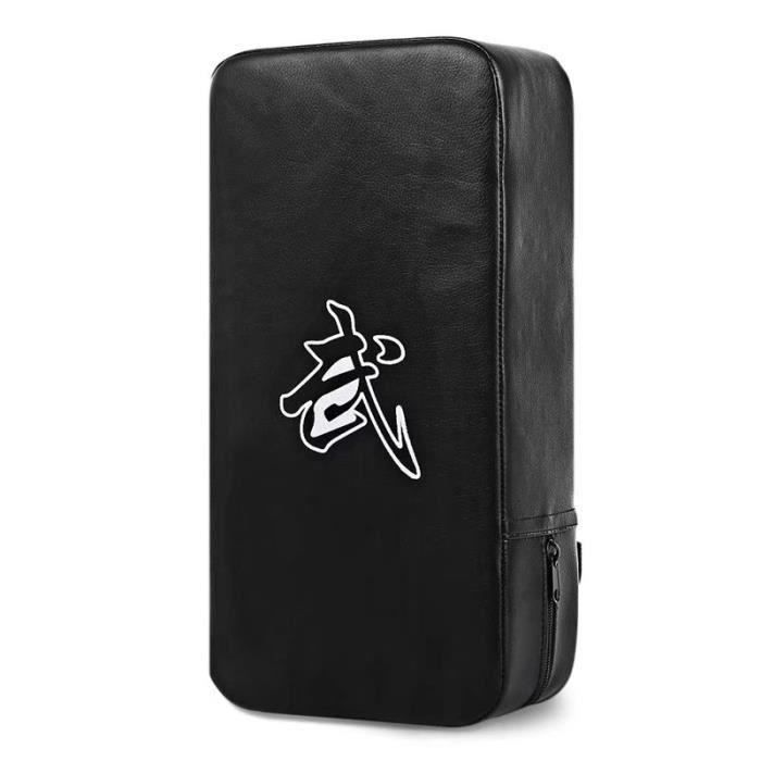 Pao Bouclier de frappe Boxe Karat/é Art Martiaux 38x20x10cm CUIR NOIR
