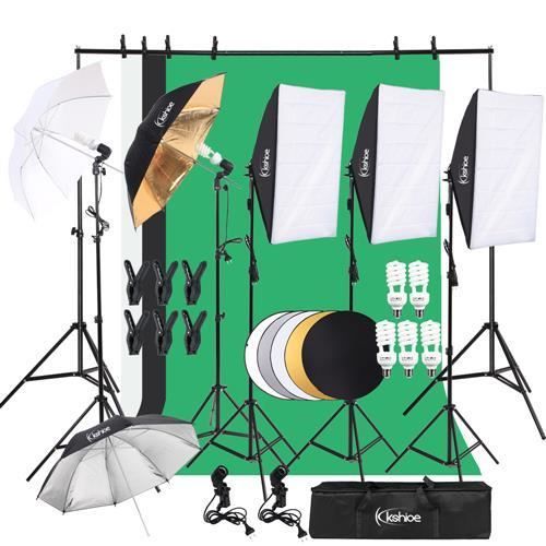 Studio Photo Lambency Box Parapluie Kshioe avec ensemble de réflecteurs 5 en 1 - ALIGHTUP - Vert - 2m