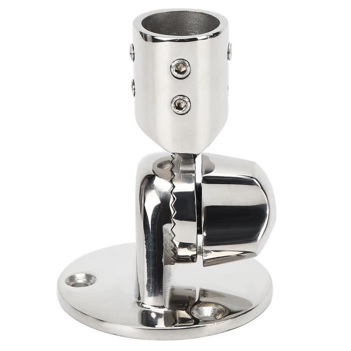 Smart Marine Antenne VHF 316 en acier inoxydable - Support de base réglable pour bateaux (1 pièce
