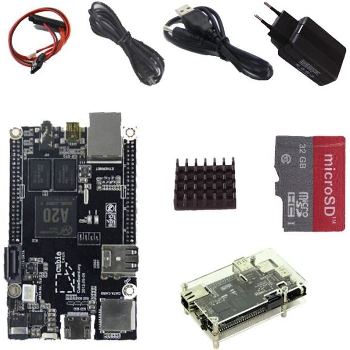 3 fois plus rapide que Raspberry Pi Cubieboard2 AllWinner SOC A20 ARM® Cortex™-A7 Dual-Core Diy Kits Carte Mini PC