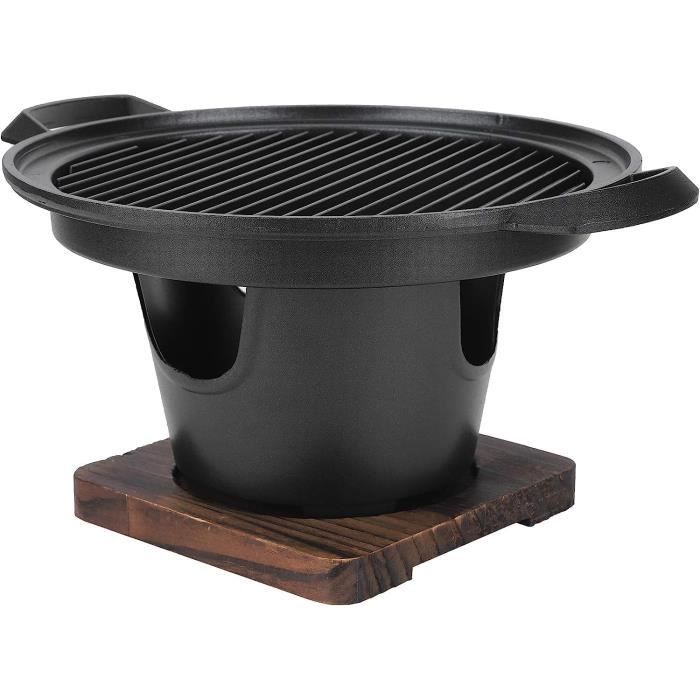 Barbecue Hybride Princess : Électrique 1400W Ou Charbon De Bois, Portable & Polyvalent - Surface 32 Cm Avec Planche Bambou