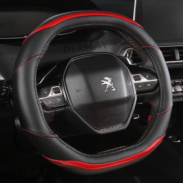 Housse De Volant En Cuir Pour Peugeot 2008, 5008, 208, Rifter GT (2021-2025) - Accessoire Auto Élégant - 6