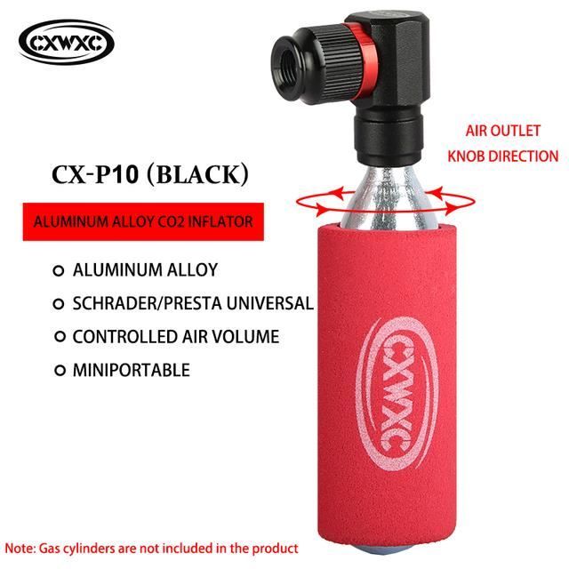 Beto – Mini pompe à main pour vélo, avec tuyau, valve Presta & Schrader, adaptateur, aiguille à bille, gonfleur  18