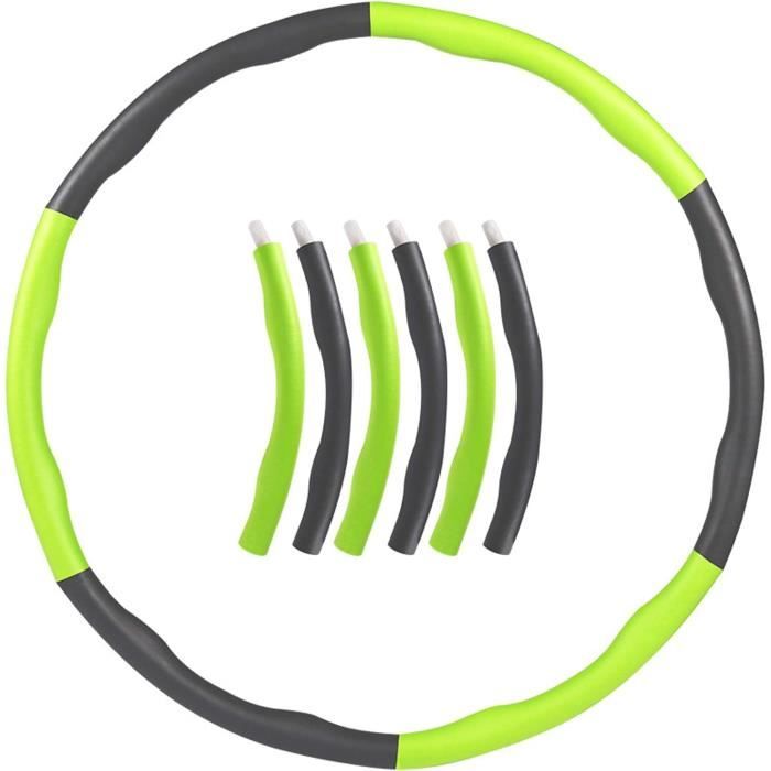 ActiveVikings Cerceau Hula Hoop 6-8 Segments Amovibles - Fitness Perte De Poids Massage