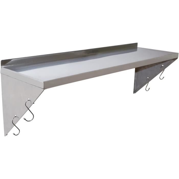 Etagère Murale en Inox - L 1000 x P 300 mm - CombiSteel