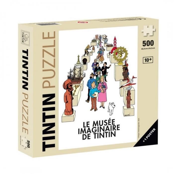 Puzzle - Tintin - Le Musée Imaginaire - 500 pièces - Poster inclus