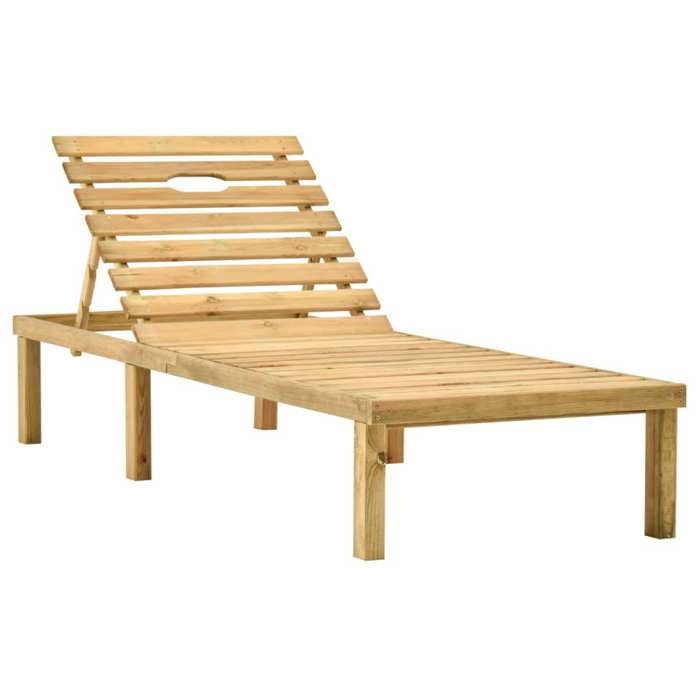 Helloshop26 Transat en bois de pin Bois - vue 3