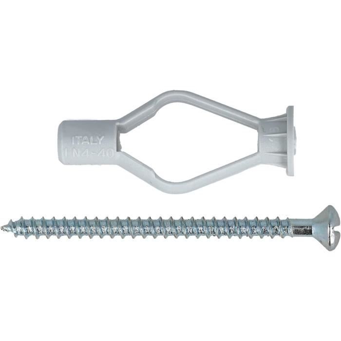 50 Chevilles En Mousse Dure (polystyrène) - Pour Fixation Légère Isolation - Spirale