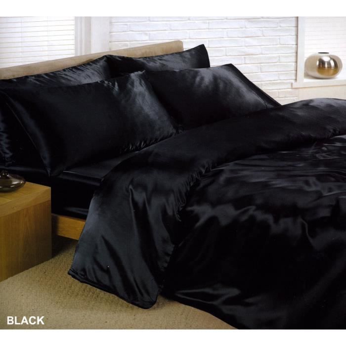 Parure Housse De Couette 1 Housse De Couette 220 X 240 Cm 2 Taies D Oreillers 63 X 63 Cm 1 Parure De Lit 220 X 240 Cm Satin Cdiscount Maison