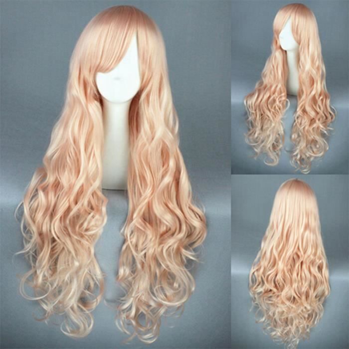 perruque rose clair