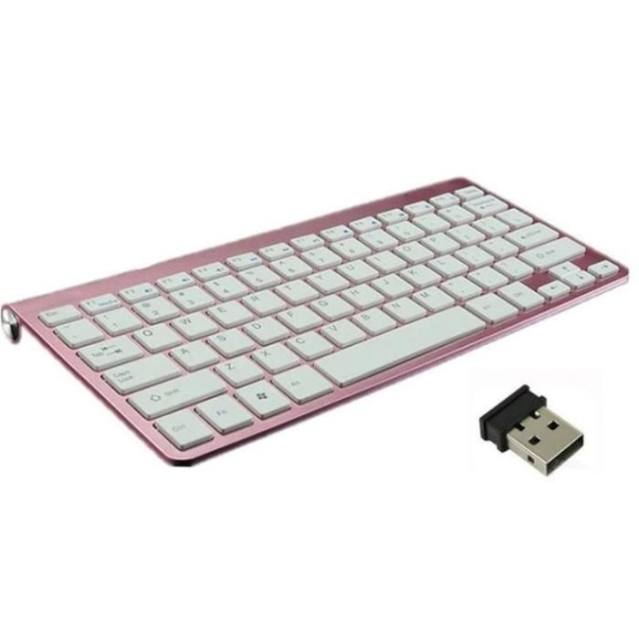 Clavier Sans Fil Metal pour MACBOOK Air APPLE USB QWERTY Piles (ROSE) -  Cdiscount Informatique