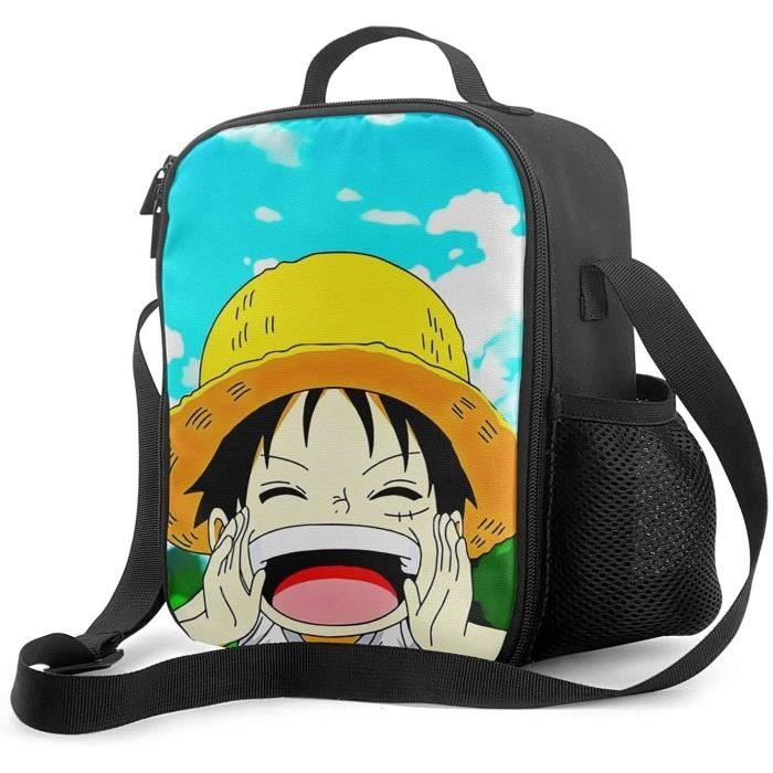 Boîte à lunch One Piece Luffy avec doublure isolée rembourrée Sac à
