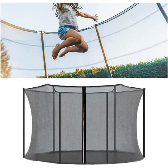 Filet De Sécurité KIDUKU Pour Trampoline Rond 244-427 Cm - Hauteur 165-180 Cm, Robuste 110g/m²