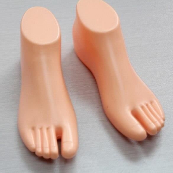 1 paire de pieds femelles mannequin pied sandale modèle d'affichage de 