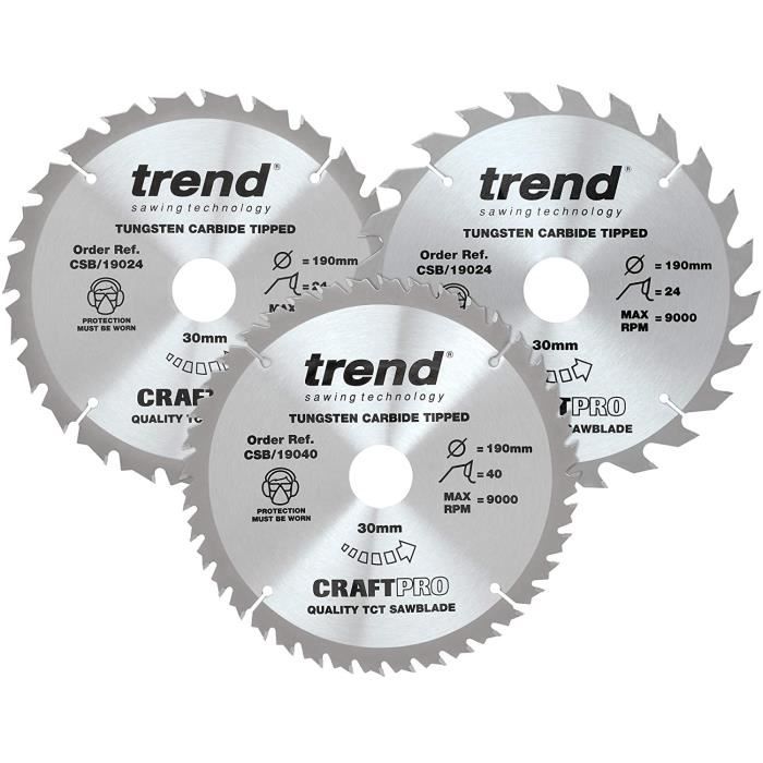 Lot De Lames De Scie Circulaire Triplex 127 Mm – Lames Neuves Pour Coupe Précise
