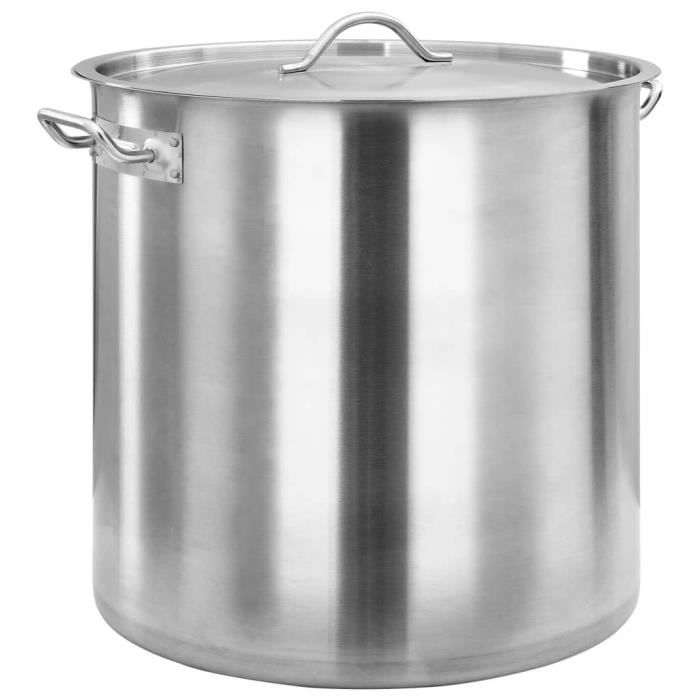 vidaXL Marmite 71 L 45x45 cm Acier inoxydable