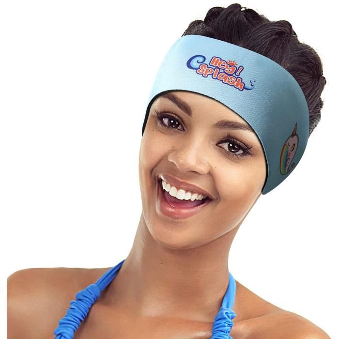 Bandeau Natation Néoprène HeySplash - Anti-Eau Enfant 4-17 Ans - Protection Oreilles Surf Piscine