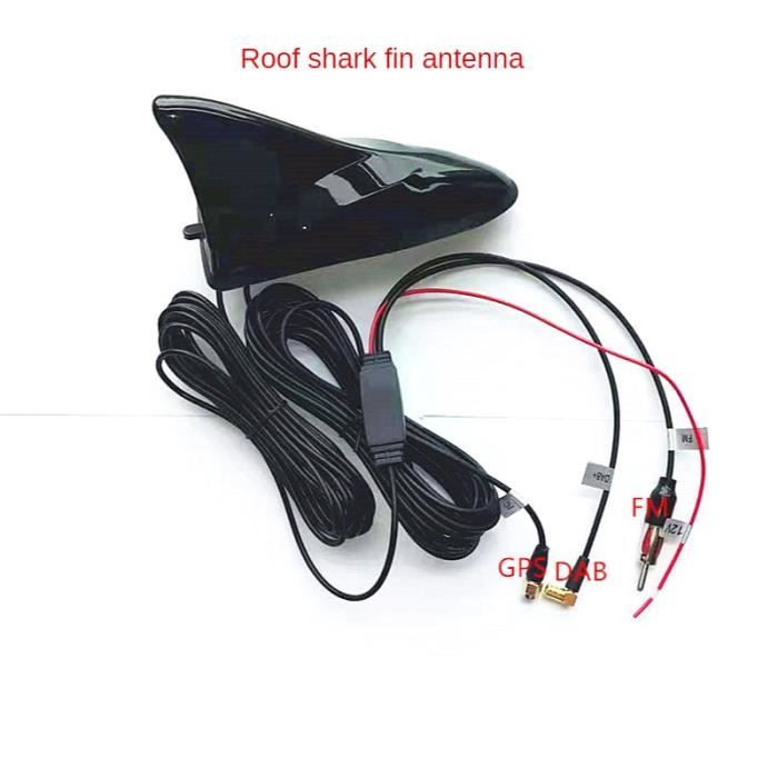 Antenne de toit de voiture multifonction, GPS + DAB + FM-AM, Signal Radio, accessoire universel