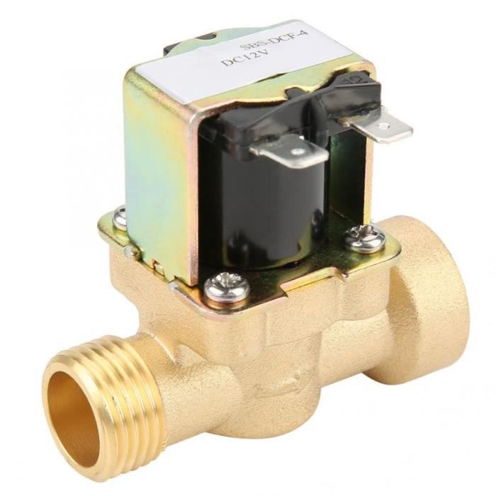 RHO-électrovanne d'entrée d'eau lectrovanne électrique en plastique G1/2 NC, vanne d'entrée d