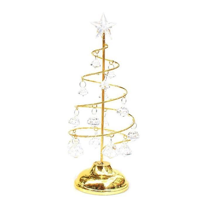 Sapin de Noël,Arbre de noël en fer avec étoile en cristal