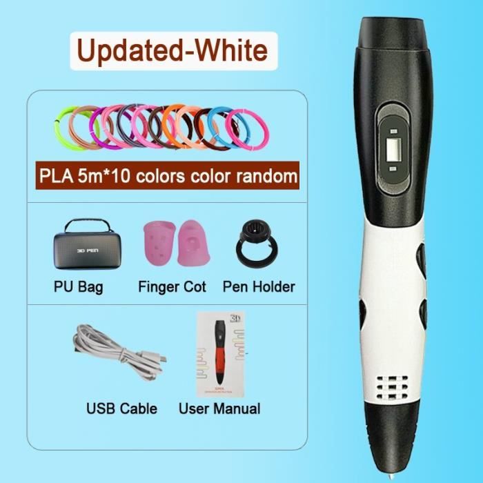 Imprimante 3D,3D Stylo Avec 50 100 Compteur Filament PLA Stylo D ...