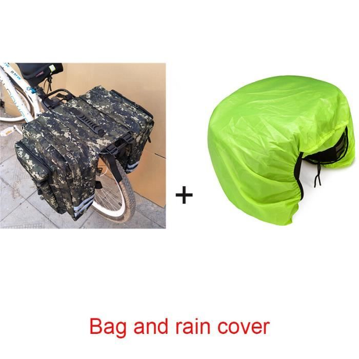 LIBRNTY Panier Vélo Avant Pliable + Sacoche - Support 60kg - Acier Antirouille - Pour VTT/Vélos Pliants