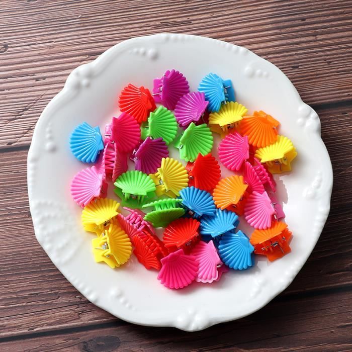 JASVERLIN 50 Mini Pinces Papillon – 10 Couleurs – Accessoires Cheveux Y2K – Pour Enfants, Femmes Et Fêtes – Boîte Organisateur
