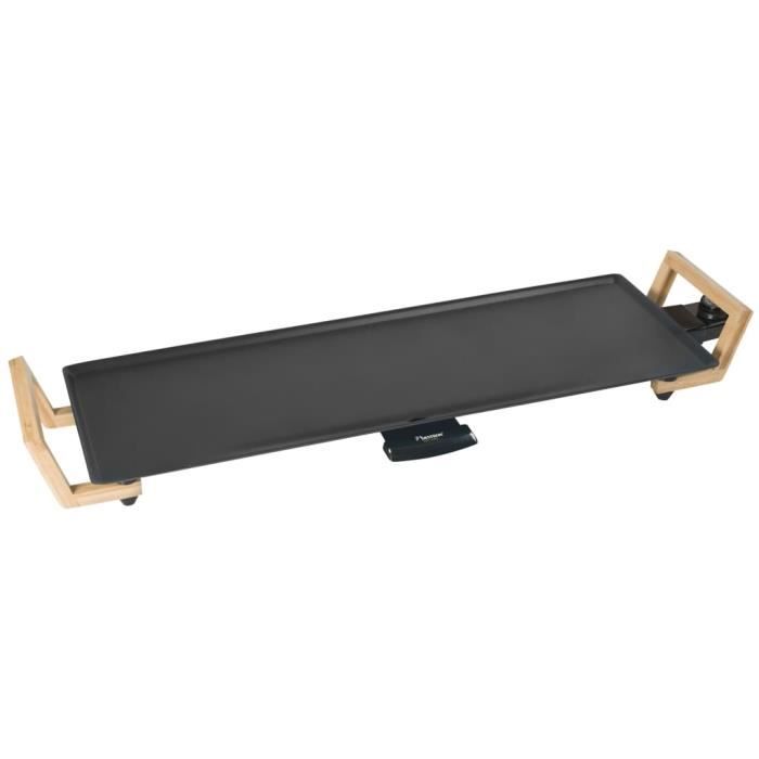 Bestron Gril de table plancha Asia Lounge ABP603BB Bambou 70x23 cm - vue 1