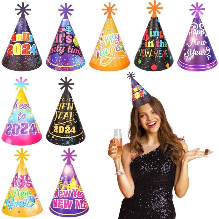 Chapeaux en papier joyeux anniversaire LEMON, pompons rose et bleu, chapeau de fête prénatale, chapeaux personnalisés, jouets de fête pour garçon et fille, décoration