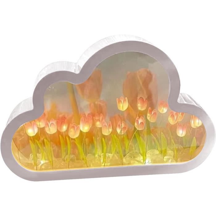 Veilleuse En Bois Évider Lampe Led En Bois Fantôme Halloween Veilleuse