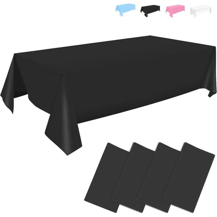 Aitsite Nappes Jetables Rectangulaires - Lot De 4 Imperméables 137x274cm Vertes - Pour Fêtes, Mariages, Anniversaires