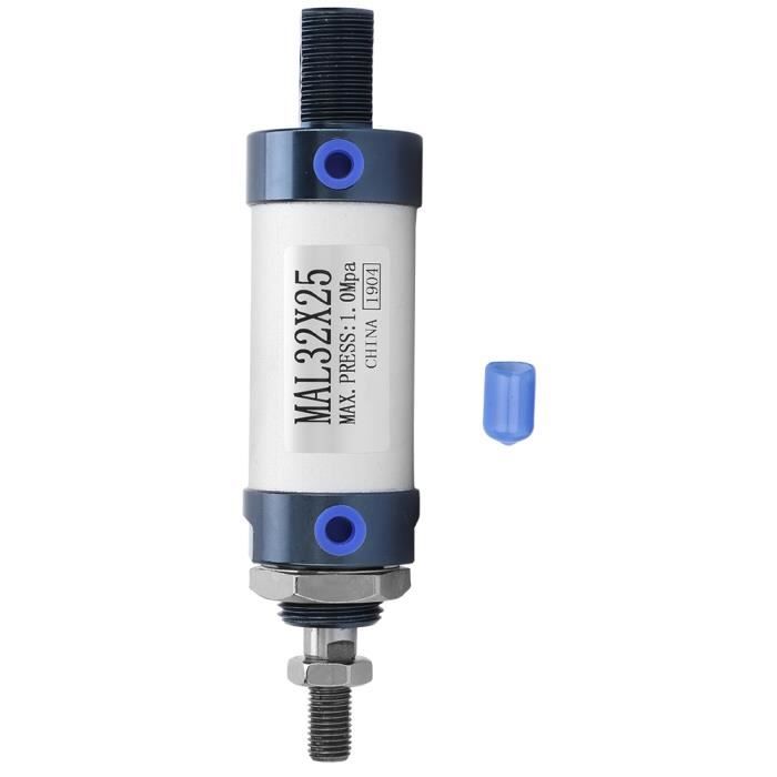 Vérin Pneumatique Double Effet Tailonz 32mm X 50mm - Aluminium Avec Raccord En Y Pour Automatisation