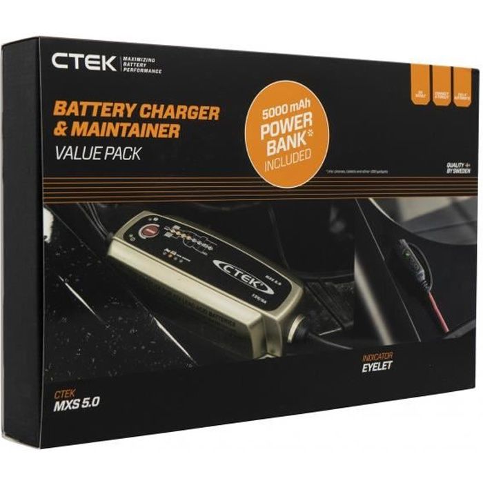 Pack CTECK MXS 5.0 chargeur + Con indicator + Bumper+Powerbank