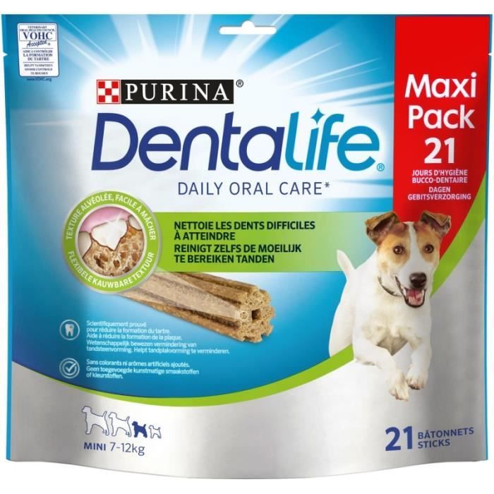 Comparer les prix de Friandises pour Chiens - DENTALIFE - Small Bâtonnets - 345G - Lot de 3 - Pour Chiens Adultes