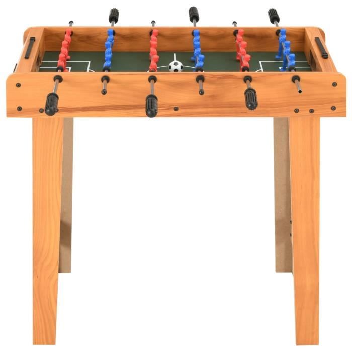 VIDAXL Mini table de football 69x37x62 cm Érable BONNE5533 - Jeux - Jouets
