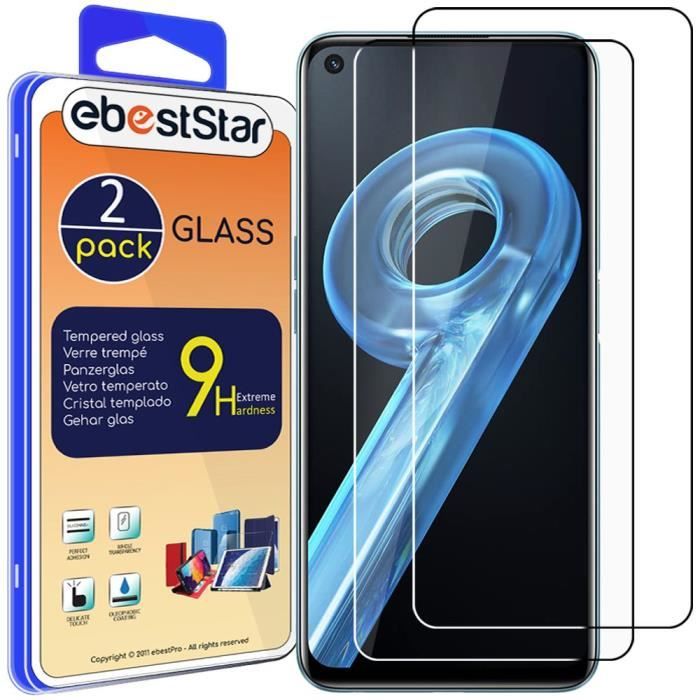 Protection D'écran Pour Smartphone EbestStar [Pack X2] Verre Trempé Pour Realme 9i Anti-Casse