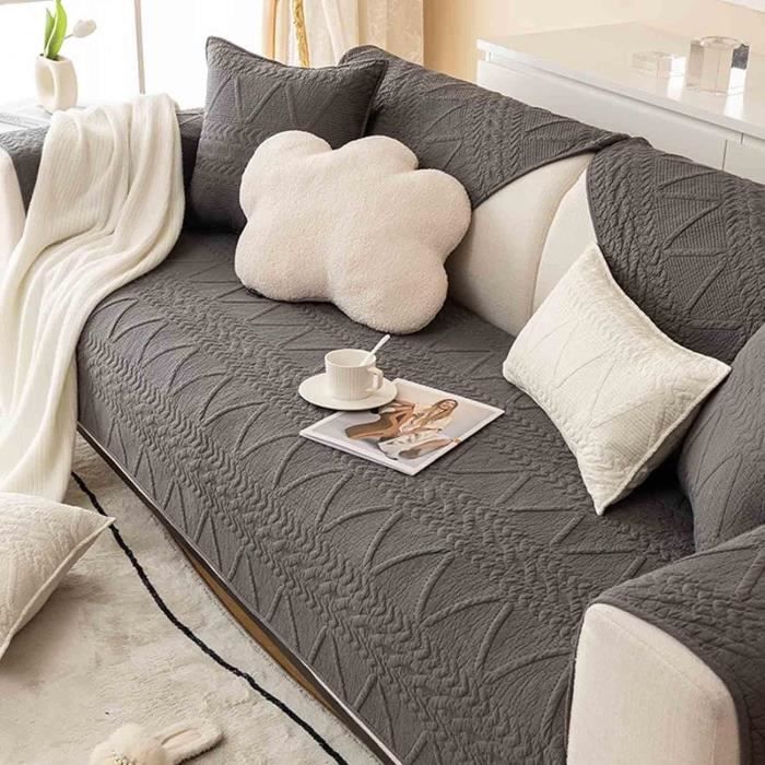 Housse De Couette Ou Jeté De Lit King Size 100% Coton Gaufré - Grand Format 240x255 Cm