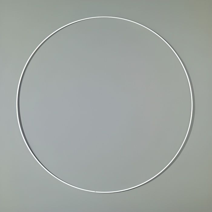 Cercle métallique blanc pour abat-jour, Anneau diamètre 40 cm pour attrape rêves - Unique