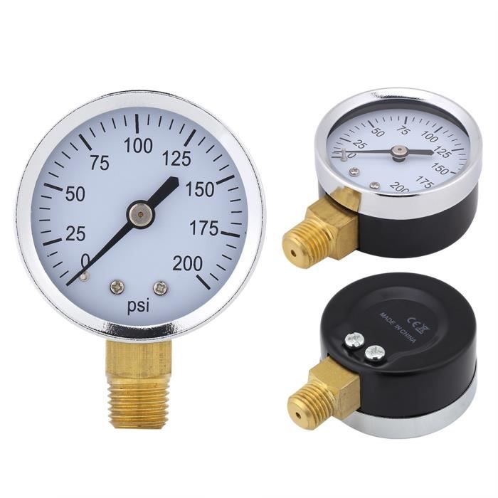Manometre Haute Pression Manomètre Haute Pression 0-3750PSI - Cadran 63mm G1 /4 | Pour Nettoyeur Système Eau Manomètre G1/4 63mm