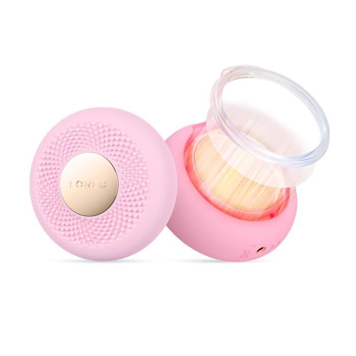FOREO UFO 3 mini masque visage LED Masque hydratant visage Lumière rouge Pearl Pink