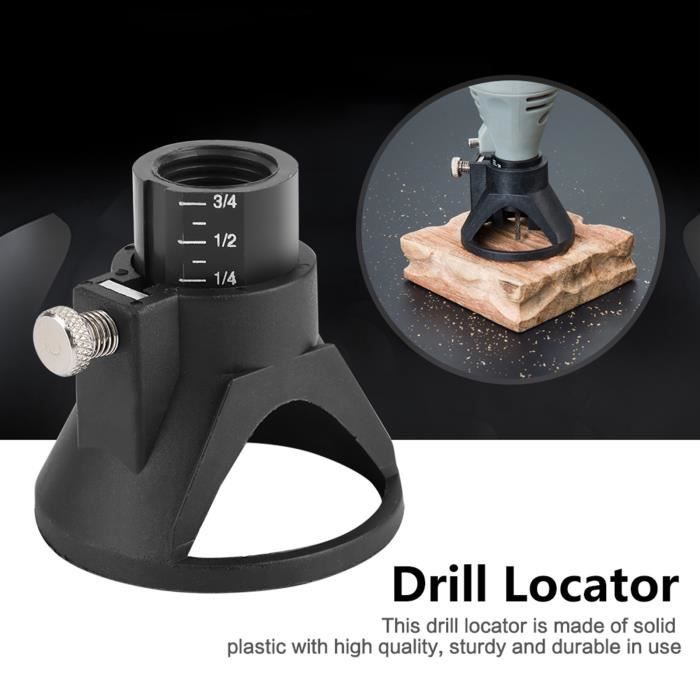 Guide De Perçage Automatique Pour Bois - Localisateur De Perceuse à Bois Réglable - Tige Hexagonale 6,35mm