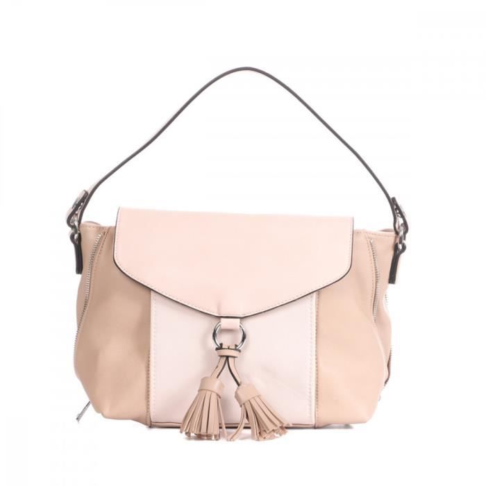 Sac Bandoulière George Rech Noir à Carreaux - Petit, Fausse Fourrure, Neuf Avec étiquettes