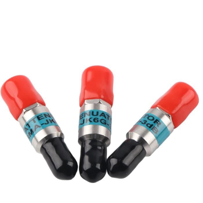 Atténuateur Coaxial BNC Mâle Vers Femelle 0-3 GHz 50 Ohms 2W - Métal, Pour Signaux RF