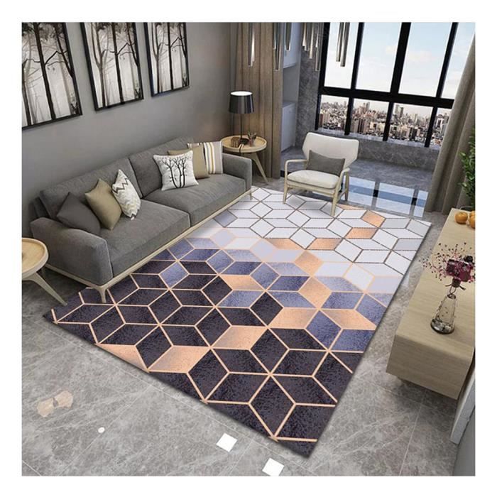 Tapis Sour Lemon Pour Salon 200x300cm, Tapis à Carreaux Beige Et Blanc Pour Chambre à Coucher, Tapis Shaggy à Poils Longs Extra Grand, Lavable, Antidérapant Pour Chambre D'enfant, Résidence