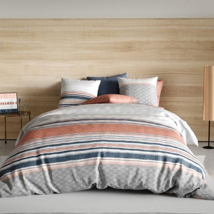 TODAY Sunshine Lot Parure de lit - 2 personnes - 100% coton - 220 x 240 cm et Dr