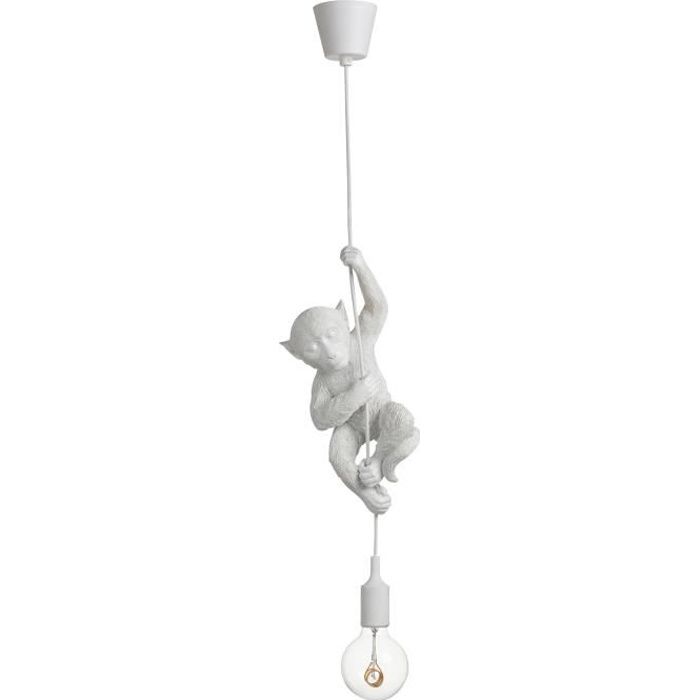 LAMPE singe SUSPENDRE RESINE BLANC (39x13x15cm) JOLIPA JLINE 94257 LAMPE singe SUSPENDRE RESINE BLANC (39x13x15cm) JOLIPA JLINE 94257