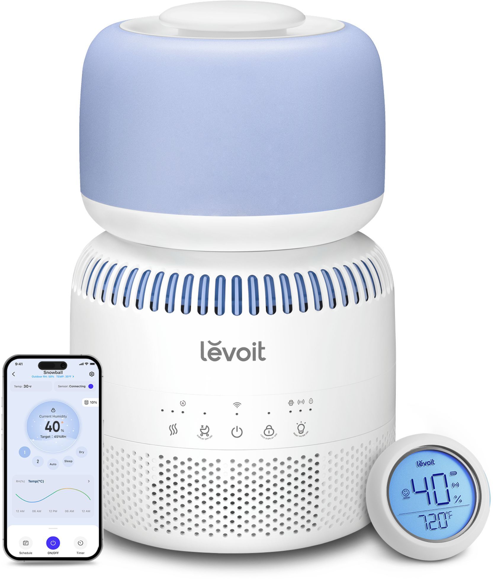 Levoit LEH B381S WEU humidificateur Naturel 3 8 - vue 3