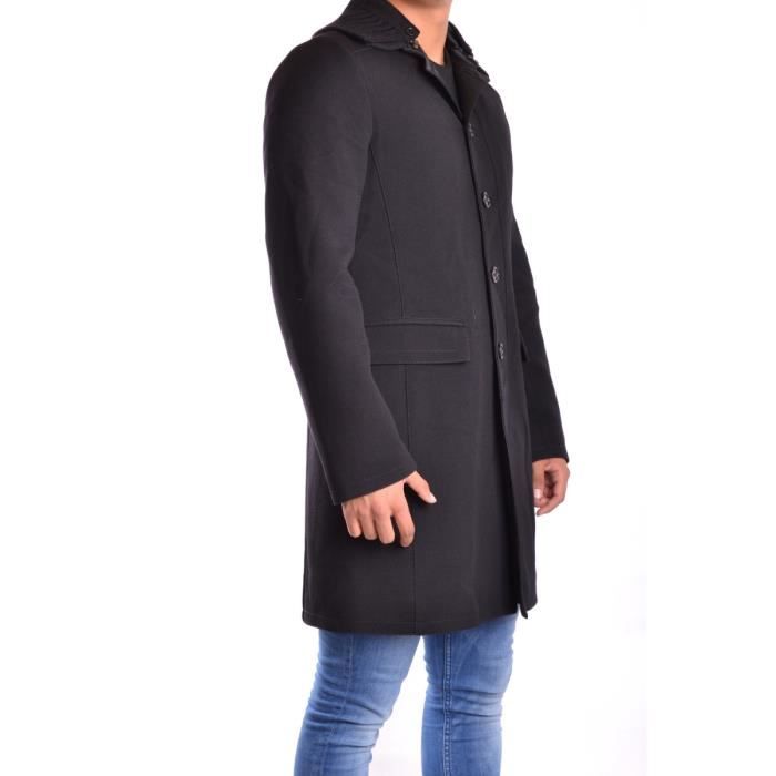 Manteau long Dirk Bikkembergs pour homme en coloris Noir Homme Vêtements Manteaux Manteaux longs et manteaux dhiver 