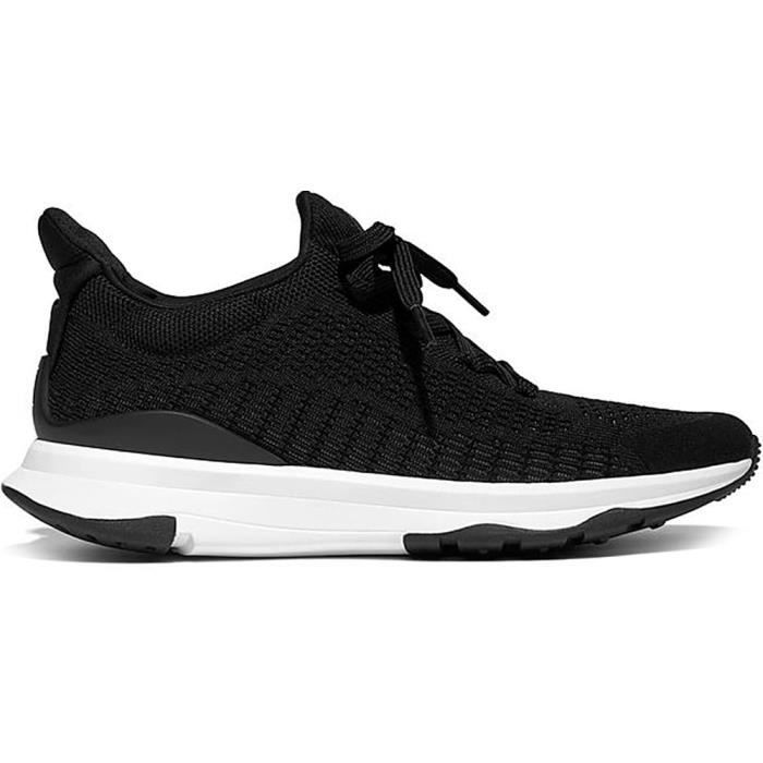Chaussure de running FitFlop Vitamina FFX Knit Sports noire Drop