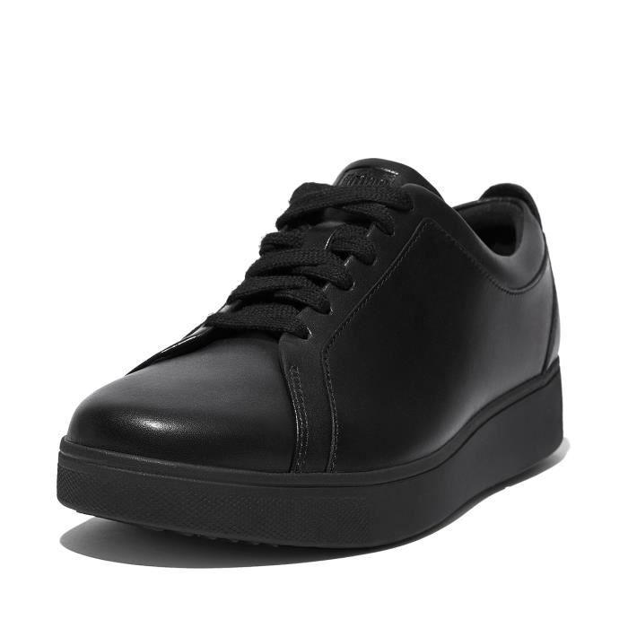 FitFlop Baskets en cuir femme - FITFLOP - Rally - Lacets - Noir - Plat